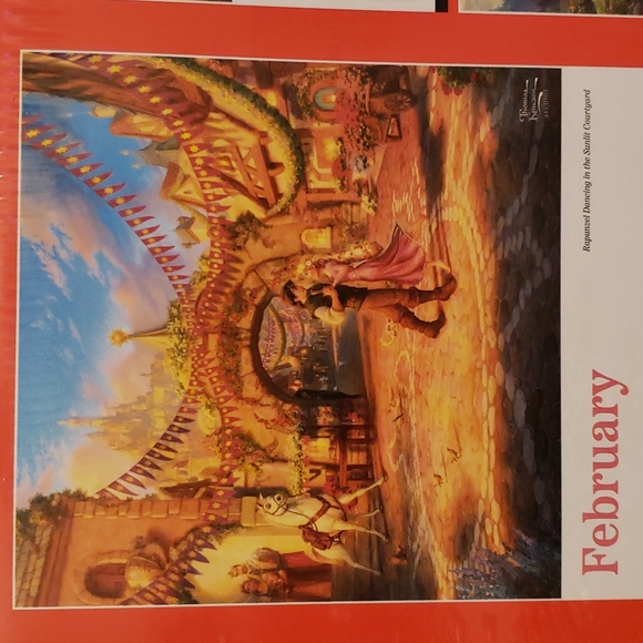 2023 Disney Dreams Thomas Kinkade 16 month wall calendar 12" x 12" - Picture 4 of 12